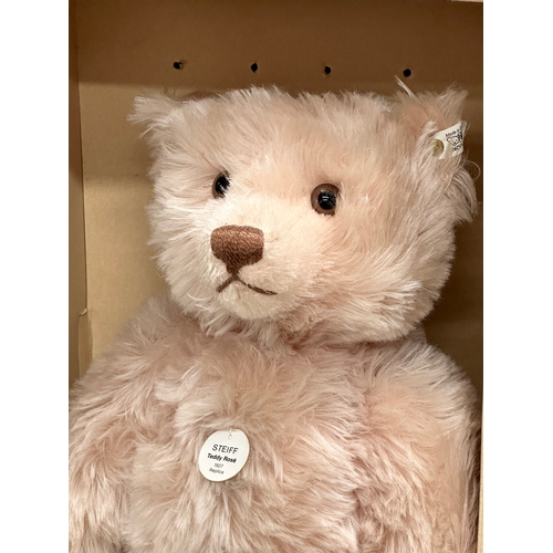 773 - A Limited Edition Steiff “Teddy Rose” bear with box. Replica 1994. Teddy Bear 1927, Rose 48. Of 7000... 