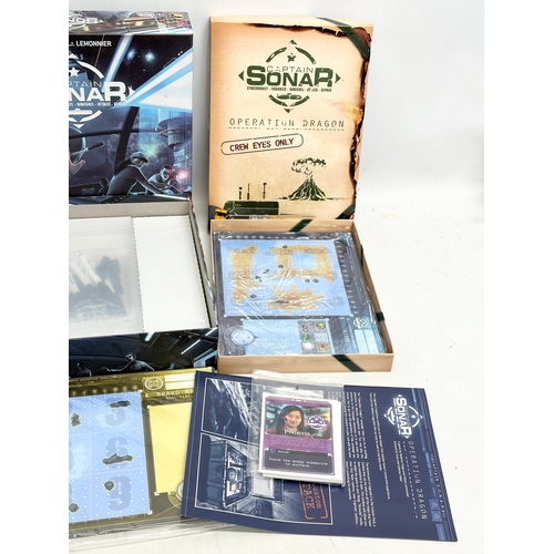 766 - Captain Sonar. A Captain Sonar Synchronise Organise Navigate Attack Repair. Captain Sonar Upgrade On... 