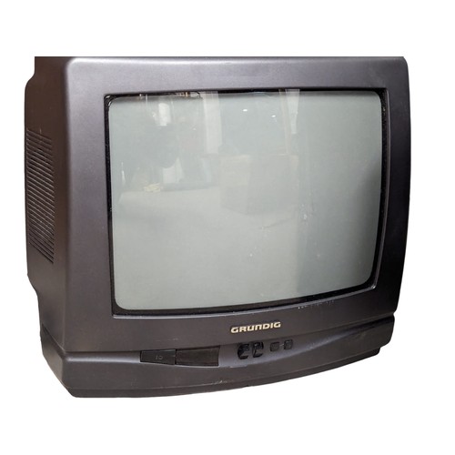 604 - 2 vintage televisions by Grundig and Nikkai.