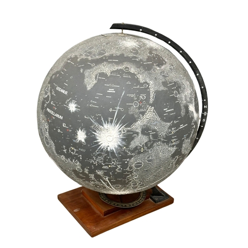 24 - A large rare early/mid 20th century moon globe. 56x84cm