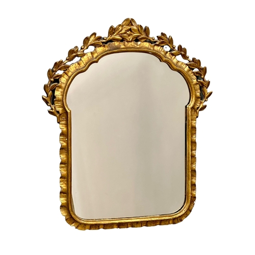 24B - A good quality late 19th/early 20th century Italian gilt framed mirror. 51x62cm.