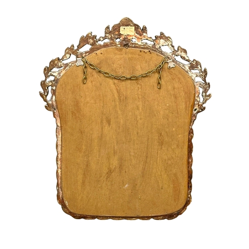 24B - A good quality late 19th/early 20th century Italian gilt framed mirror. 51x62cm.