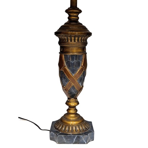 360G - A pair of large decorative table lamps. 90cm