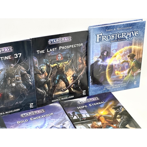 608E - A collection of Roll Playing books (RPG). Including Stargrave , Frostgrave.