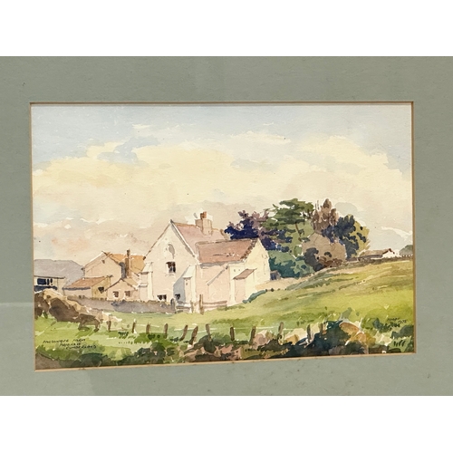 359B - A watercolour drawing by Len Roope (1917-2005). Parsonage Farm, Brigham Cumberland. 31x20cm. Frame 4... 