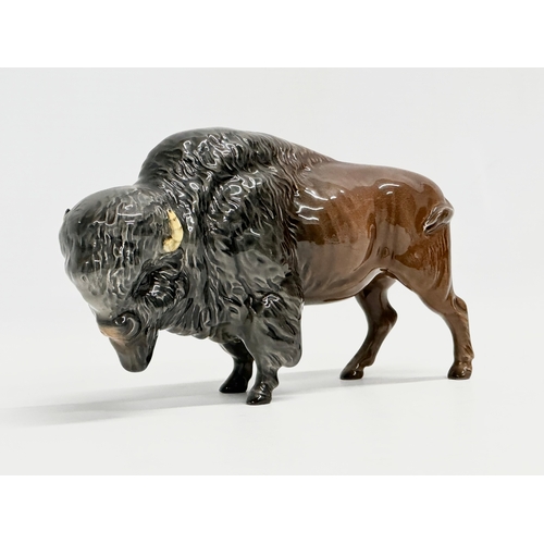 398 - A large Beswick pottery Bison. Model 1019. 23x14.5cm