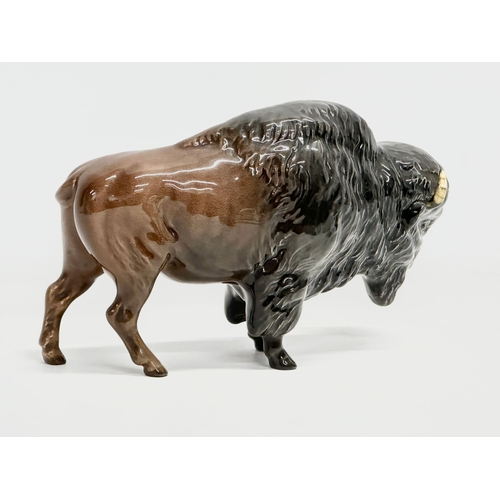 398 - A large Beswick pottery Bison. Model 1019. 23x14.5cm