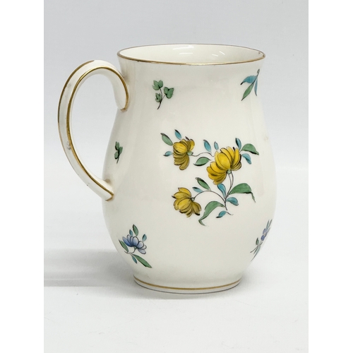 10 - A late 19th century Royal Worcester barrel mug. 1891. Grey mark. No dots. 11.5x9x12.5cm