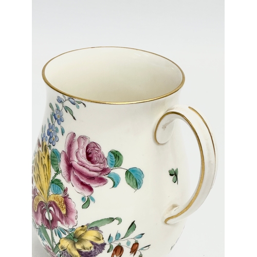 10 - A late 19th century Royal Worcester barrel mug. 1891. Grey mark. No dots. 11.5x9x12.5cm