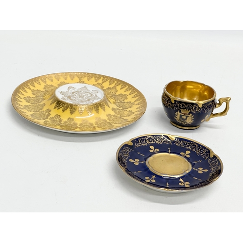 71 - A good collection of late 19th and early 20th century cups and saucers. A late 19th century Aynsley ... 