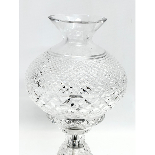 26 - A Waterford Crystal ‘Inishmore’ 2 piece table lamp. 36cm