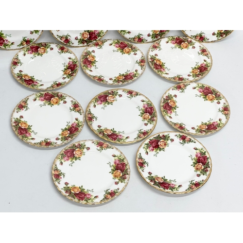 393 - A set of 12 1962 Royal Albert LTD ‘Old Country Roses’ sandwich plates. 16cm