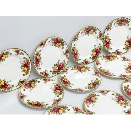 393 - A set of 12 1962 Royal Albert LTD ‘Old Country Roses’ sandwich plates. 16cm