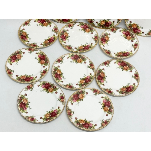 392 - A set of 12 Royal Albert ‘Old Country Roses’ sandwich plates. 16cm.