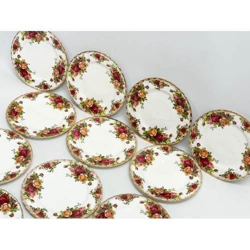 392 - A set of 12 Royal Albert ‘Old Country Roses’ sandwich plates. 16cm.