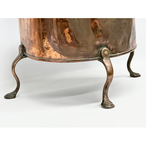 76 - A George III copper plate warmer. Circa 1800. 47x31x70cm