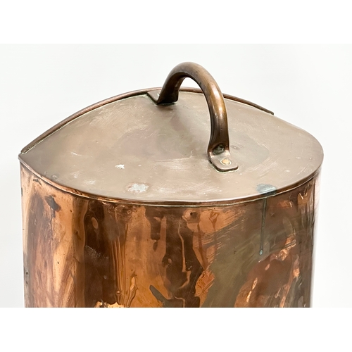 76 - A George III copper plate warmer. Circa 1800. 47x31x70cm