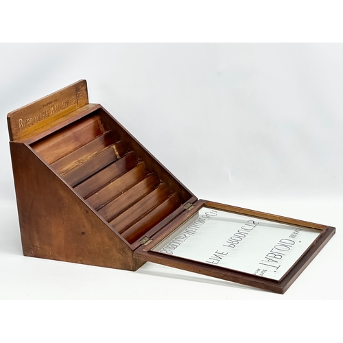 78 - An early 20th century countertop pharmacists display case by Burroughs Wellcome & Co. 40x35x39.5cm