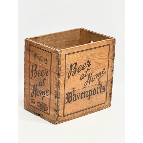 386 - A vintage Davenports ‘Beer at Home’ wooden crate. J.B. Kind LTD, Box Makers. 30x20x29.5cm