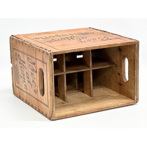 386 - A vintage Davenports ‘Beer at Home’ wooden crate. J.B. Kind LTD, Box Makers. 30x20x29.5cm