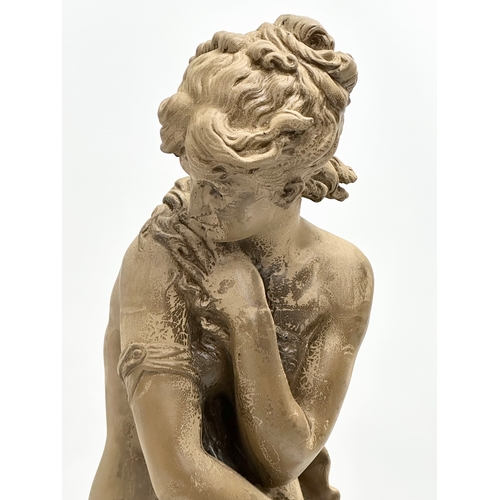 85 - A ‘Venus Au Bain’ figurine in the manner of Mathurin Moreau. 63cm