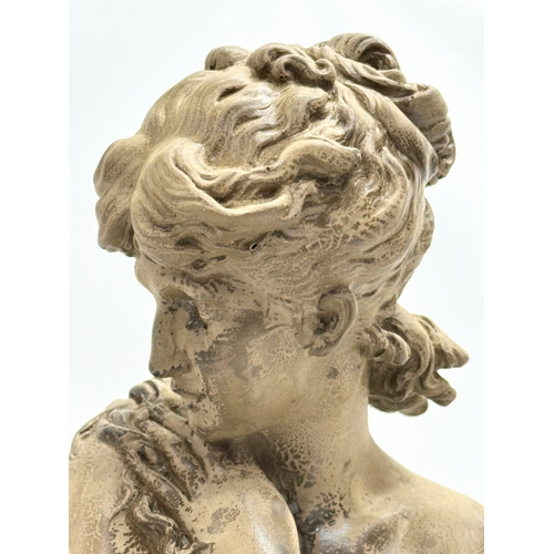 85 - A ‘Venus Au Bain’ figurine in the manner of Mathurin Moreau. 63cm