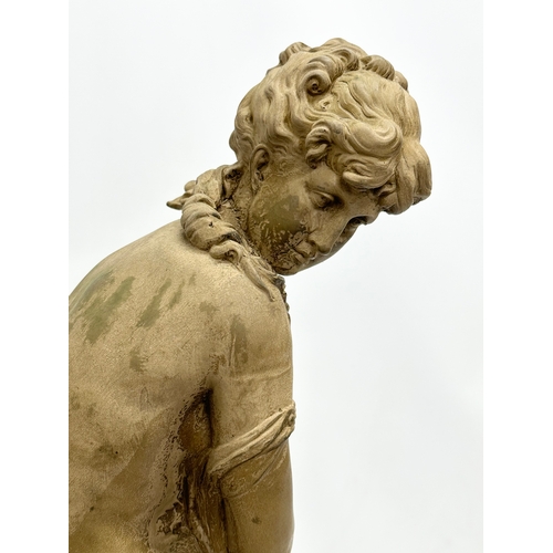 85 - A ‘Venus Au Bain’ figurine in the manner of Mathurin Moreau. 63cm