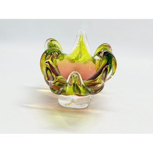 94 - A 1960’s Chribska Art Glass bowl designed by Josef Hospodka. 30x13x11cm.