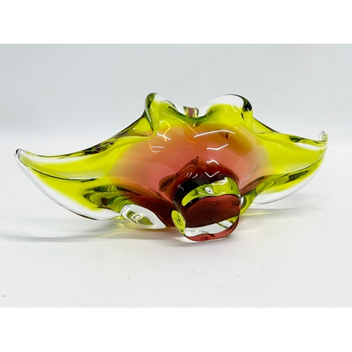 94 - A 1960’s Chribska Art Glass bowl designed by Josef Hospodka. 30x13x11cm.