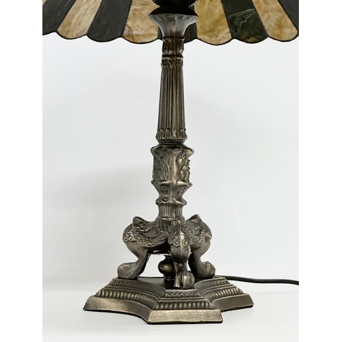 367 - A large Tiffany style lamp. 44x57cm