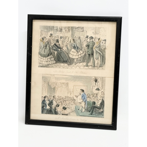 365 - 4 early and mid 19th century coloured etchings. 2 by Jones & Co, 1822. 24x28cm