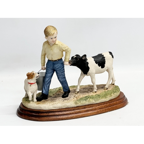 461 - 2 Border Fine Arts figures and a large James Herriot Studio Collection ‘Close T’ Gate’ 31cm. Border ... 