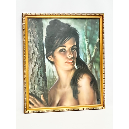 138 - A 1960’s Mid Century J.H. Lynch ‘Tina’ print. 54x62.5cm W