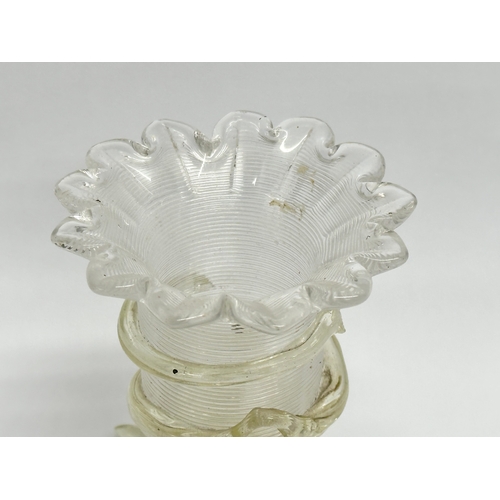 42 - A rare late 19th century Art glass vase designed by John Walsh. Circa 1890. 9.5x10.5cm