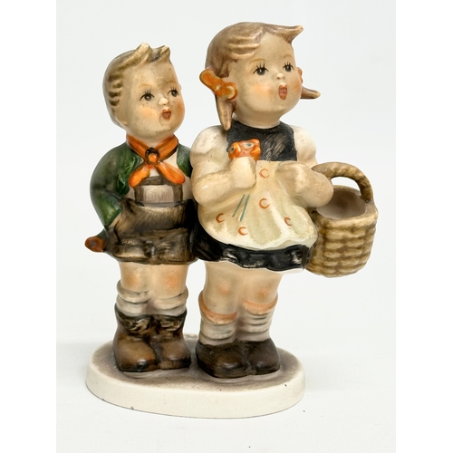 656 - 4 West German M.J. Hummel Goebel pottery figurines. Goebel ‘Mountaineer’ 13cm