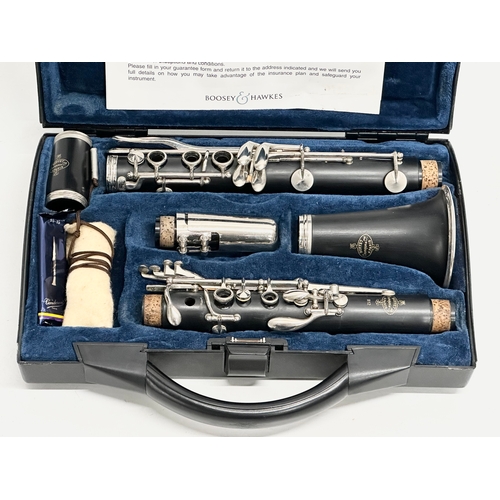 442 - A Boosey & Hawkes B12 clarinet in case.