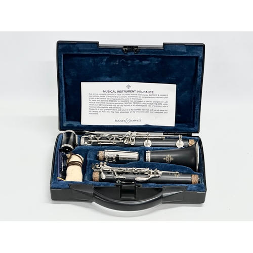 442 - A Boosey & Hawkes B12 clarinet in case.