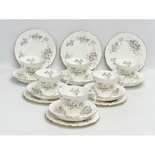 462 - An 18 piece Royal Albert ‘Haworth’ tea service. Royal Albert LTD 1982.