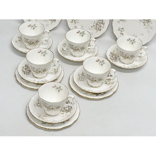 462 - An 18 piece Royal Albert ‘Haworth’ tea service. Royal Albert LTD 1982.