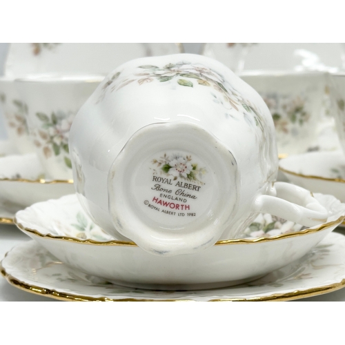 462 - An 18 piece Royal Albert ‘Haworth’ tea service. Royal Albert LTD 1982.