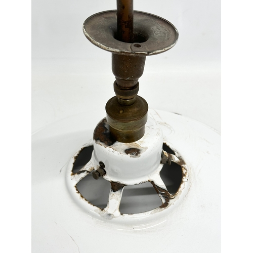 424 - A vintage industrial ceiling light/light fitting. 36x41cm