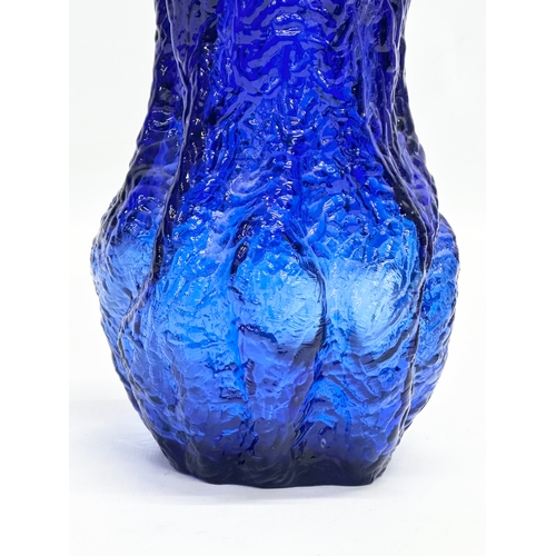 216 - A Mid Century Textured Glass vase by Ingrid Glashutte. 1970’s. 20cm