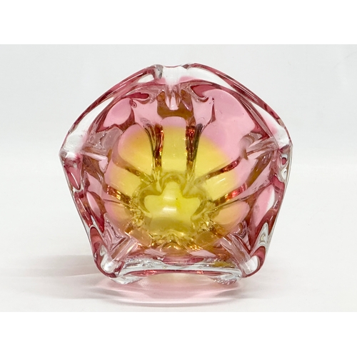 230 - An Art Glass bowl designed by Joseph Hospodka for Chribska. 16x16x12cm