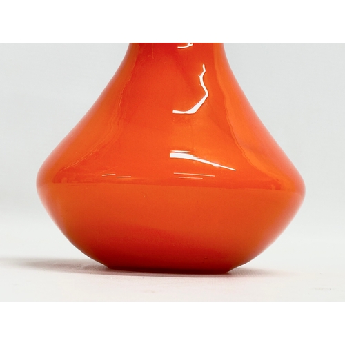 234 - A Danish Mid Century glass vase by Holmegaard. 1970’s. 13x25cm