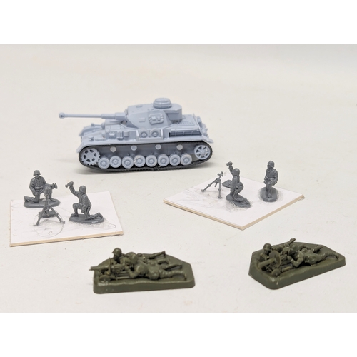 507 - A collection of plastic military models