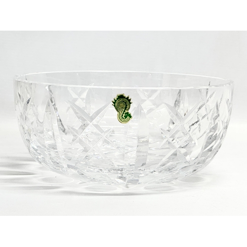 328 - A Waterford Crystal salad bowl with box. Bowl measures 20x9cm