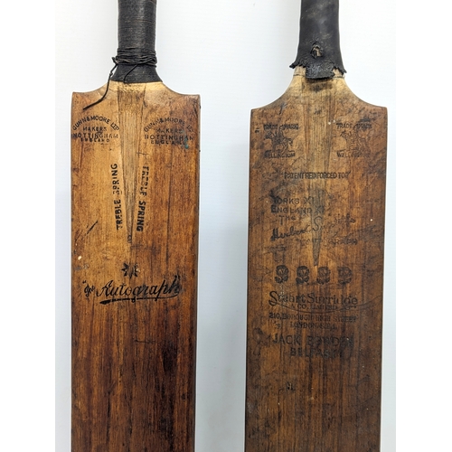 517 - 2 vintage cricket bats by Stuart Surridge & Co. Ltd, and Gunn & Moore Ltd 'The Autograph.'