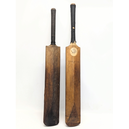 517 - 2 vintage cricket bats by Stuart Surridge & Co. Ltd, and Gunn & Moore Ltd 'The Autograph.'