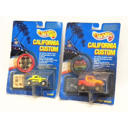 526 - 2 vintage Hot Wheels 'California Custom's model cars by Mattel, including a Street Roader and 1934 F... 