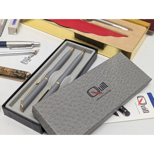 610 - A collection of pens including Quill, Jean-Pierre Lepine, etc